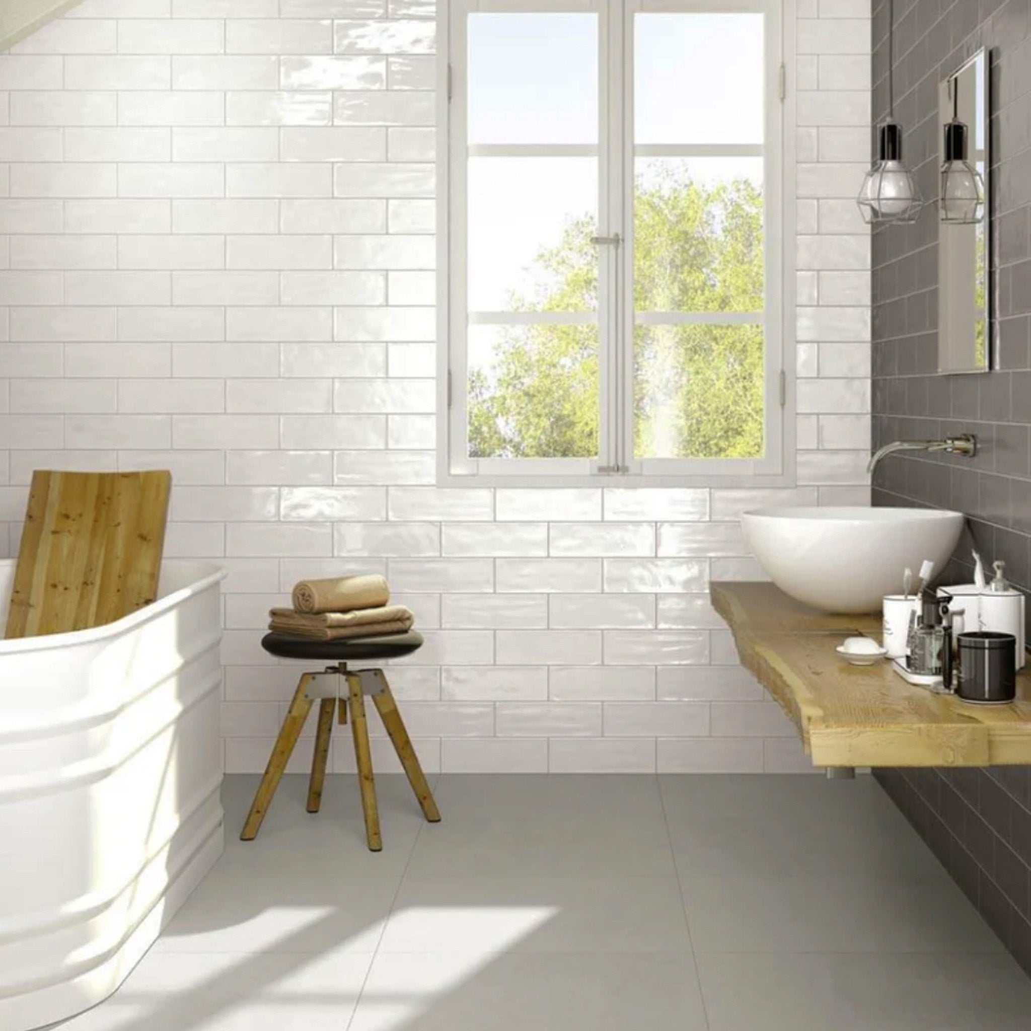 Dorset White Wall Tile