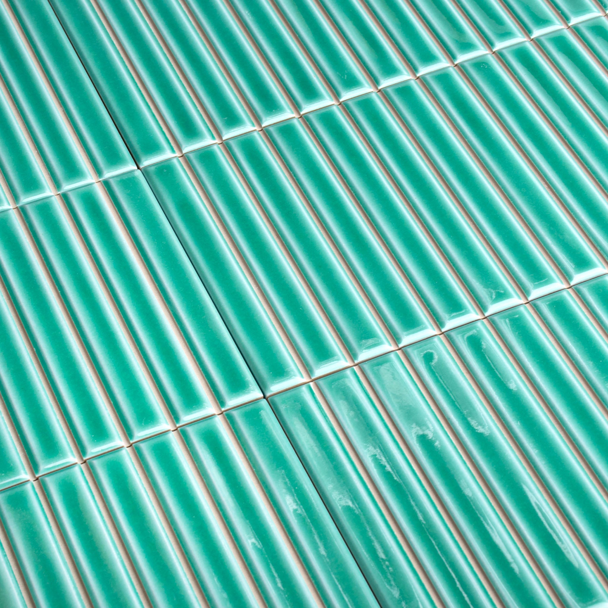 Glacé Turquoise Kit Kat Tiles Porcelain Superstore