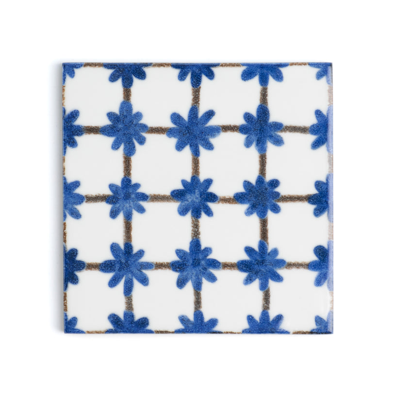 Nancy Blue Decor Tile