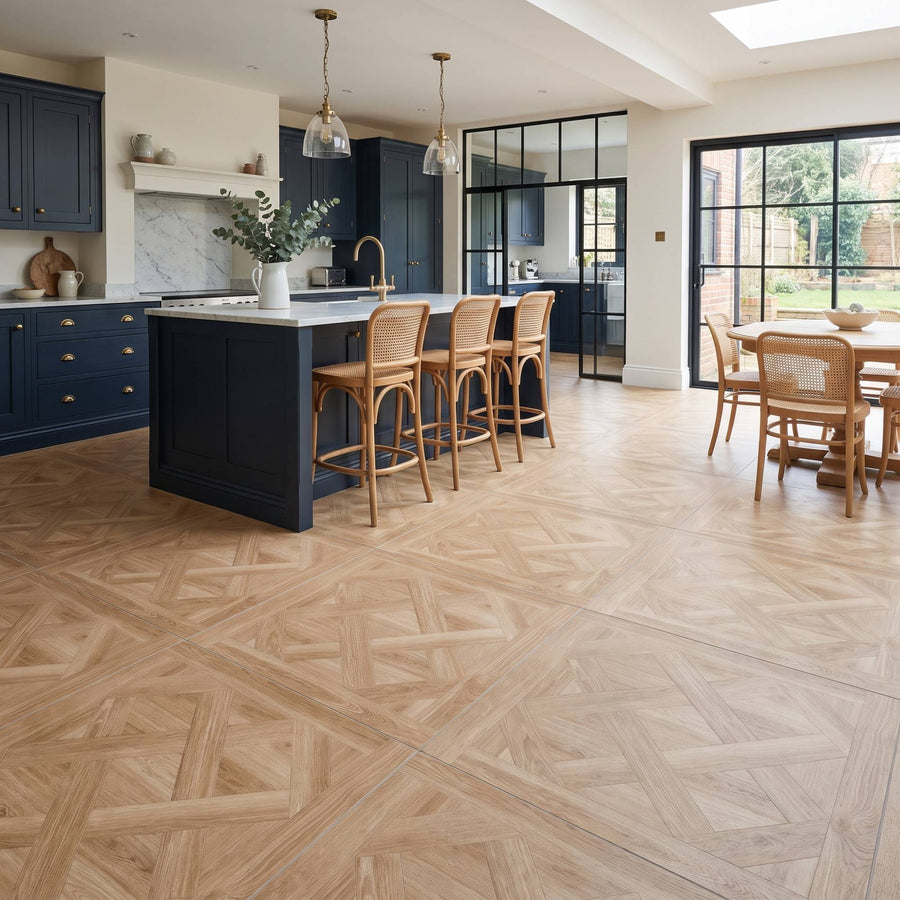 Wood effect tiles