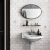 Marble Arch - White Marble Effect Subway Wall Tiles - 7.5 x 15 cm for Bathrooms & Kitchens, Ceramic
