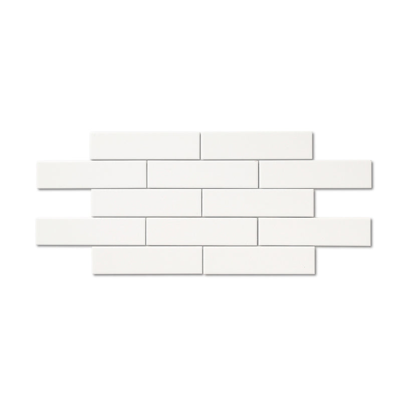 Elements Brick Matt 5 x 20 cm - Modern Plain Wall Tiles for Bathrooms & Kitchen Splashbacks - Ceramic