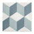 Archive Cube - Blue Encaustic Patterned Floor Tiles for Kitchens & Bathrooms - 20 x 20 cm - Porcelain
