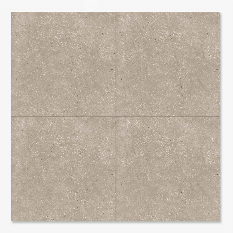 Barbican Sand 90 x 90 cm - XL Beige Concrete Floor Tiles for Kitchens & Livings Rooms - Matt Porcelain