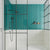 Pop Teal - Modern Geometric Green Wall Tiles for Kitchen Splashbacks & Bathrooms - 7.5 x 30 cm - Ceramic