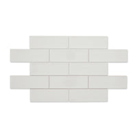 Ripples Ivory - Modern Beige Gloss Wall Tiles for Kitchen Splashbacks & Bathrooms - 10 x 30 cm - Ceramic