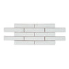 Padstow Cotton - Vintage Crackle Glaze White Wall Tiles for Kitchen Splashbacks & Bathrooms - 5 x 25 cm