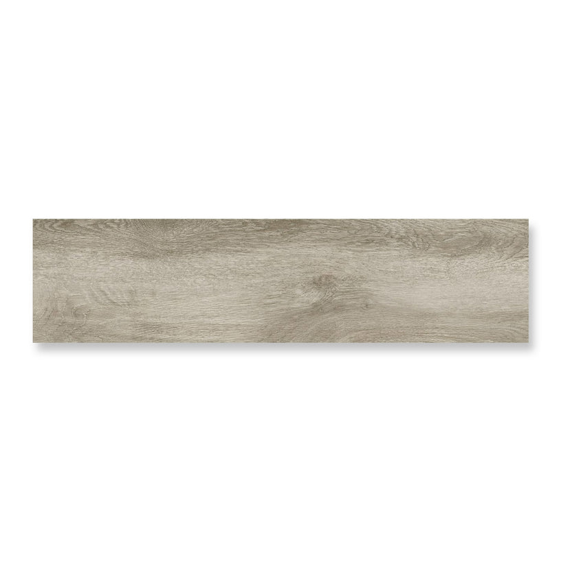Ascot Grey - Wood Effect Floor Tiles - 25 x 100 cm for Bathrooms, Kitchens & Hallways, Plank Tiles, Porcelain Plank Tiles