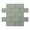 Ludlow Tungate - Gloss Green Wall Tiles with Crackle Glaze for Vintage Kitchens, Bathroms & Splashbacks - 7.5 x 15