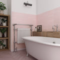 Concorde Rose - Modern Geometric Wall Tiles for Kitchen Splashbacks & Bathrooms - 5 x 25 cm - Gloss Ceramic