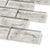 Grove Silver Oak - Grey Glass Mosaic Tiles for Bathroom Walls & Kitchen Splashbacks - 30 x 30 cm