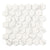 Hamptons Hexagon - Luxury White Marble Effect Mosaic Tiles - 30 x 30 cm for Bathrooms, Kitchens, Walls & Floors, Glass