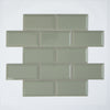 Metro Sage Gloss - Bevelled Green 10 x 20 cm Wall TIles for Bathrooms, Kitchens & Splashbacks, Ceramic