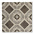 Cotto Geo - Geometric Encaustic Grey Tiles for Kitchens, Bathrooms & Hallways - 20 x 20 cm - Matt Porcelain