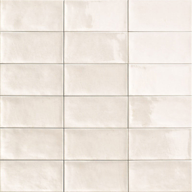 Soulful Pearl - White Vintage Subway Wall Tiles for Kitchen Splashbacks & Bathrooms -10 x 20 cm