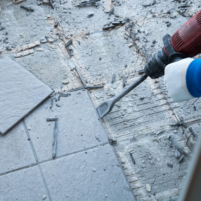 Removing Old Floor Tiles