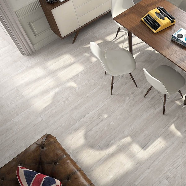 Wood Tiles Whitewashed Floors