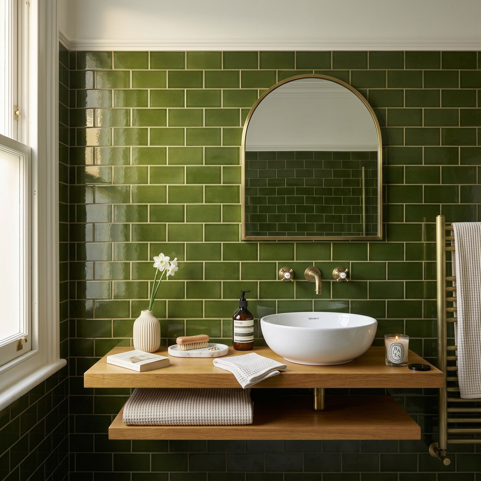 Albert's Olive Green Wall Tile