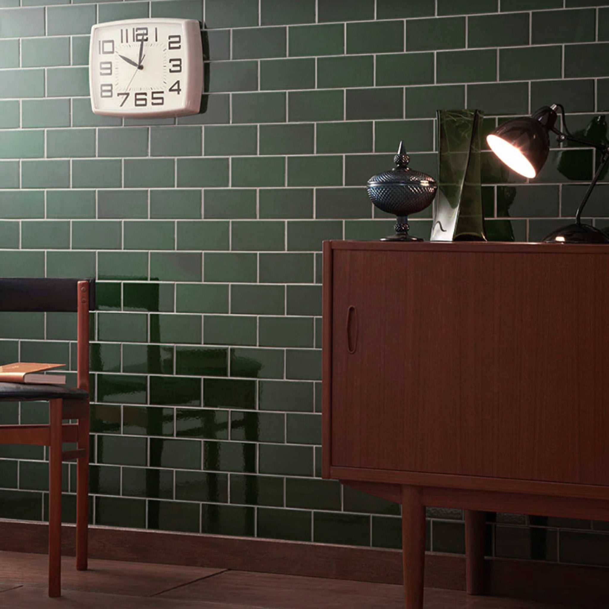 Albert's Racing Green Wall Tile