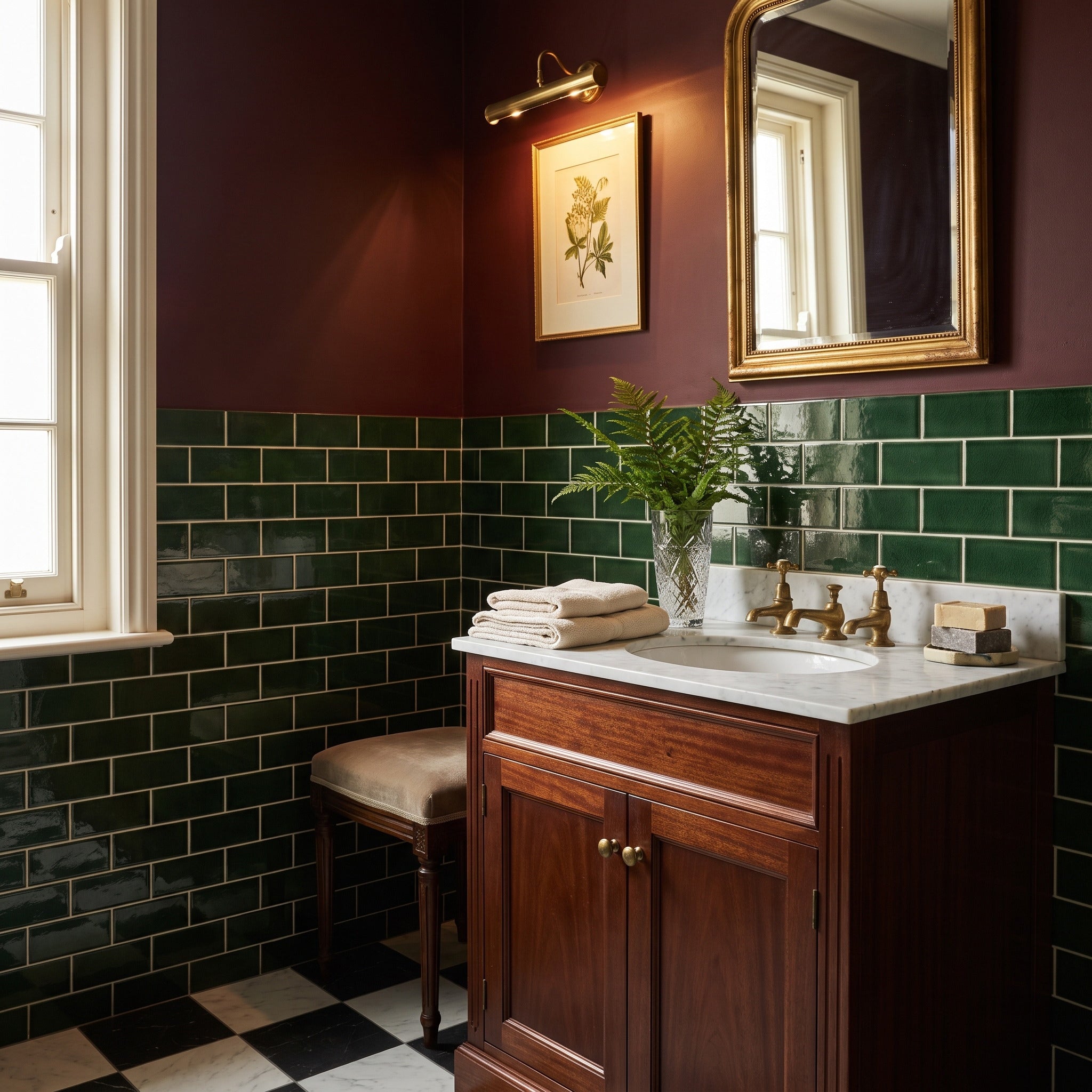 Albert's Racing Green Wall Tile