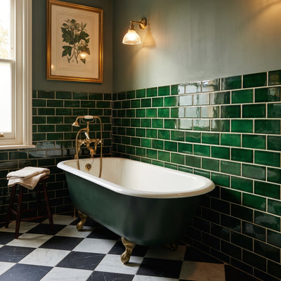 Albert's Racing Green Wall Tile