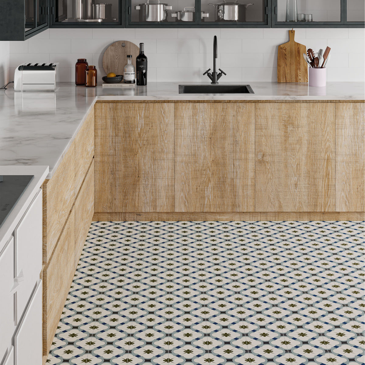 Amara Azul Patterned Tile