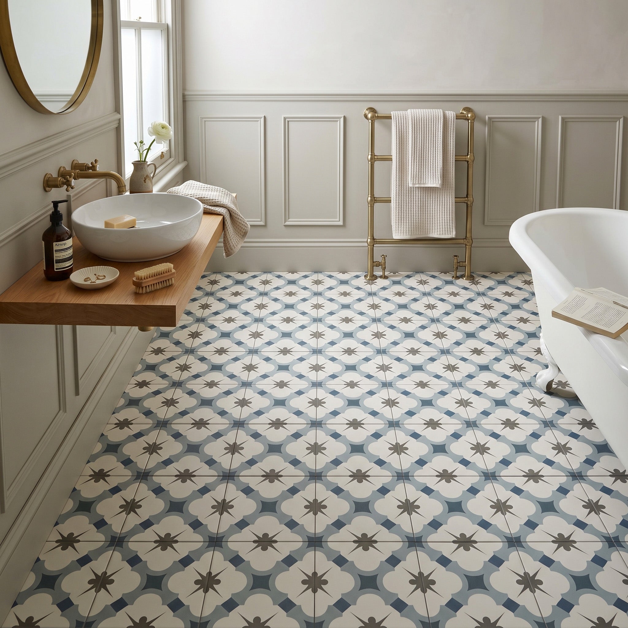 Amara Azul Patterned Tile