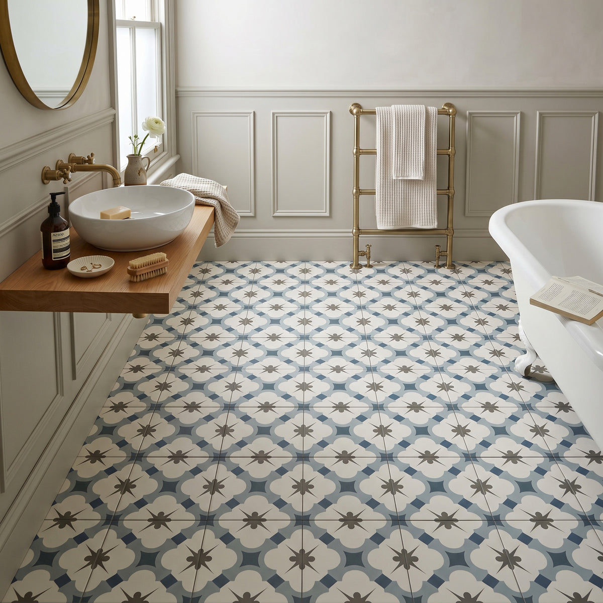 Amara Azul Patterned Tile