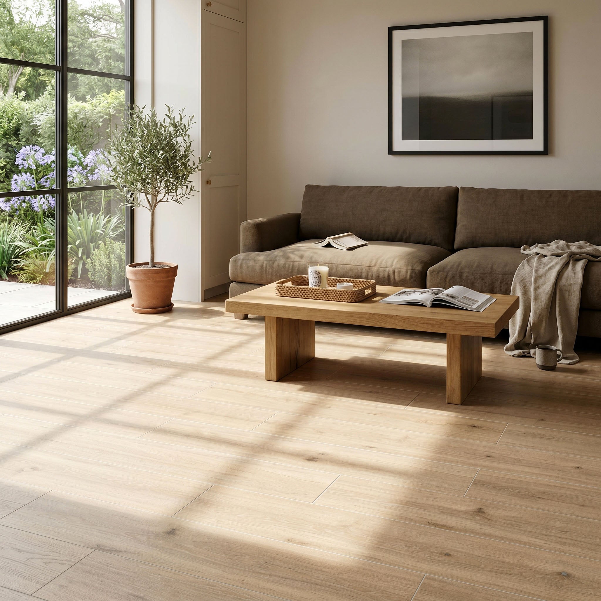 Arden Pale Wood Effect Tile