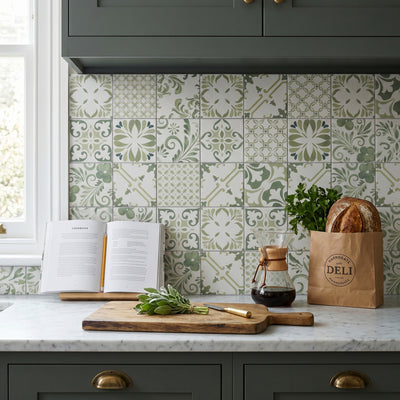 Artiste Verde Mix Patterned Tile