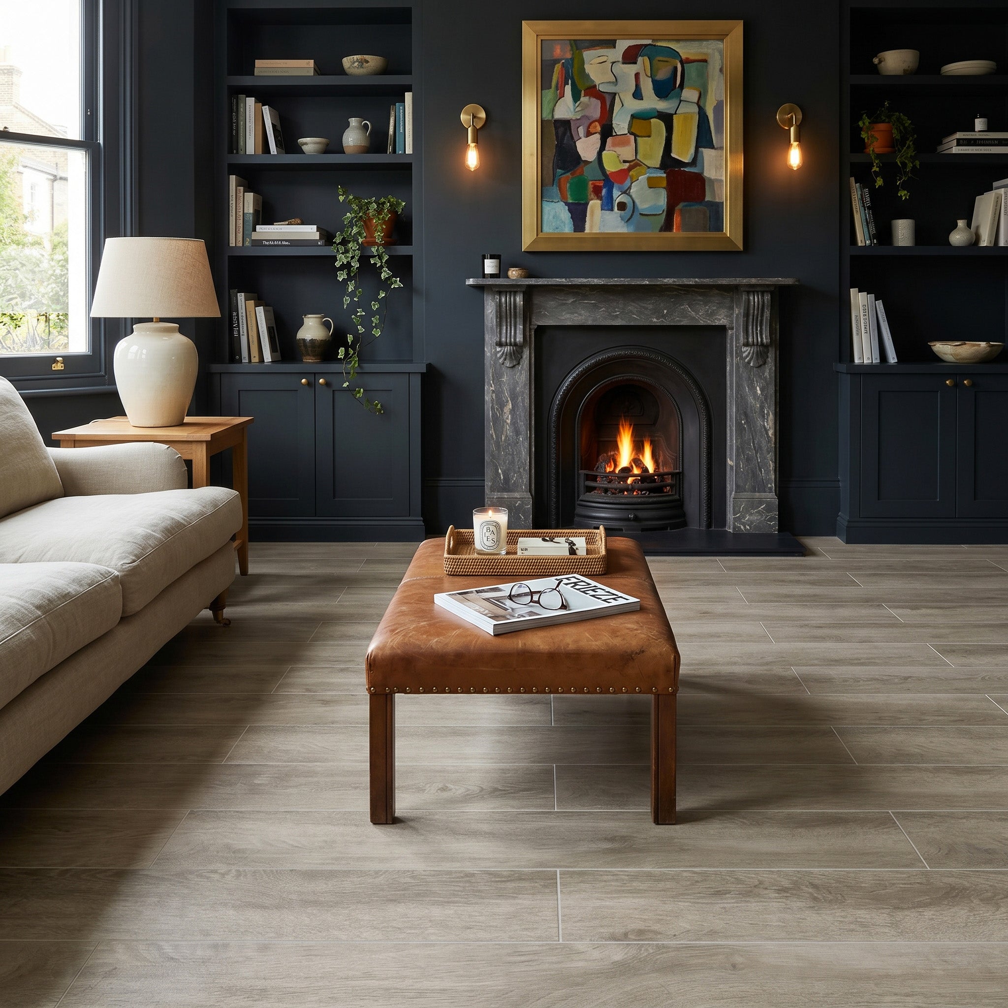 Ascot Grey Wood Effect Tile