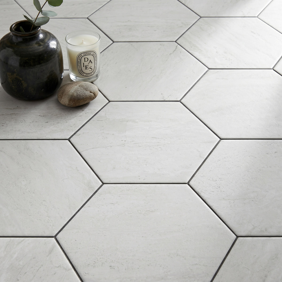 Atrium Grey Hex Hexagon Tile