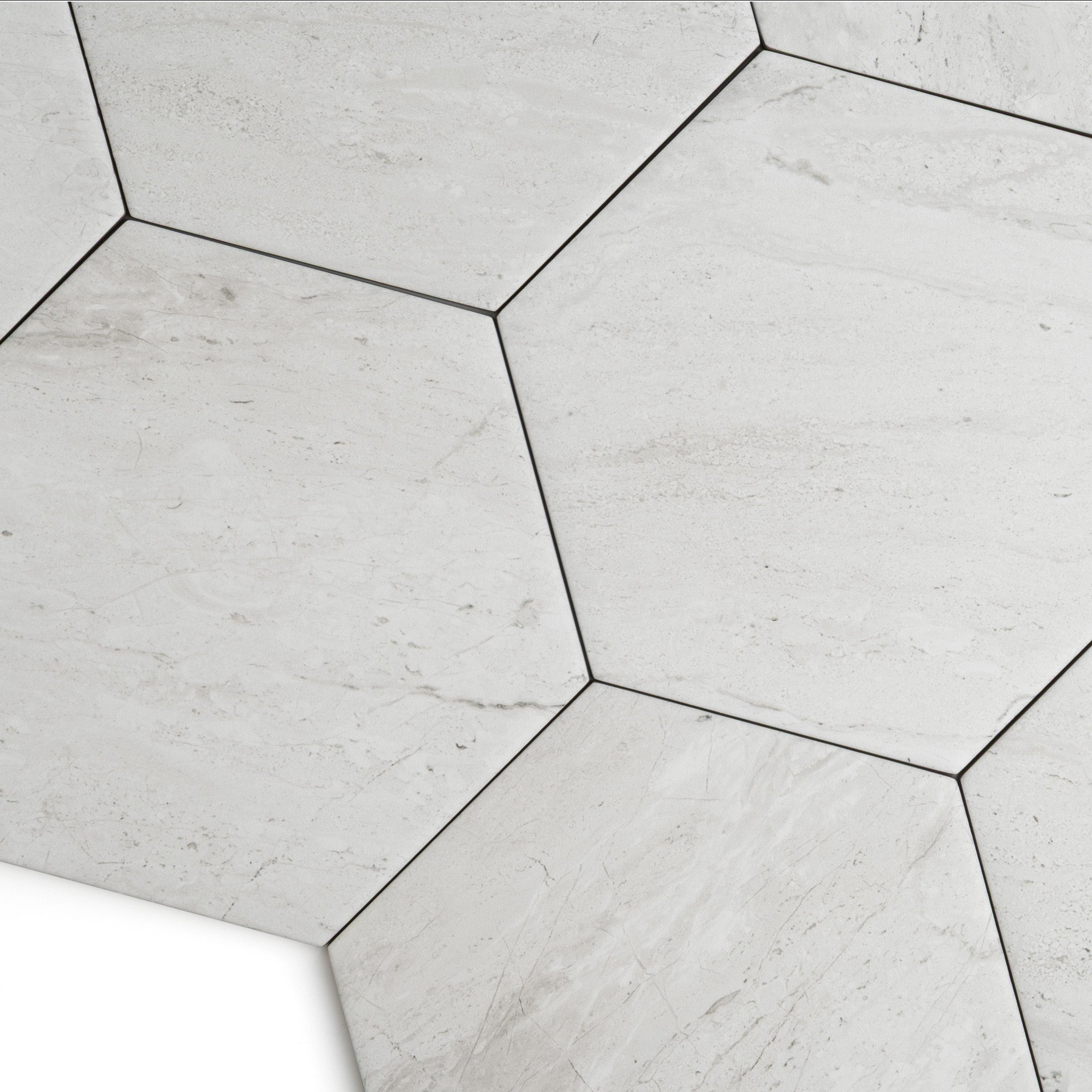 Atrium Grey Hex Hexagon Tile