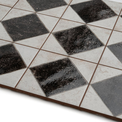 Auberge Black Patterned Tile