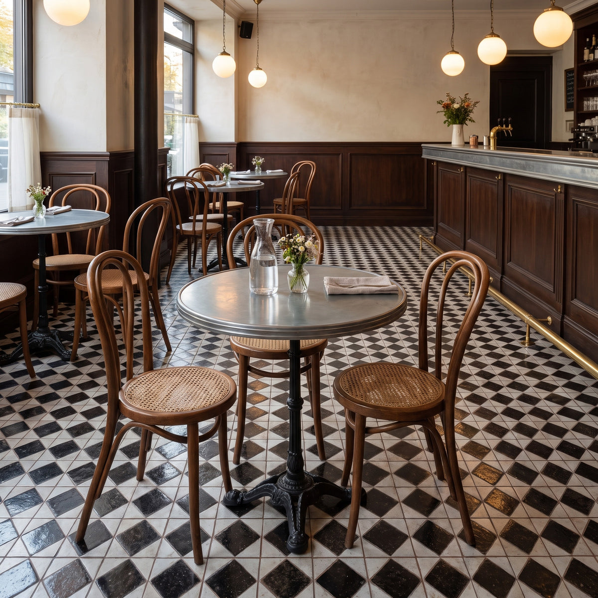 Auberge Black Patterned Tile