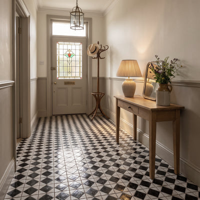 Auberge Black Patterned Tile