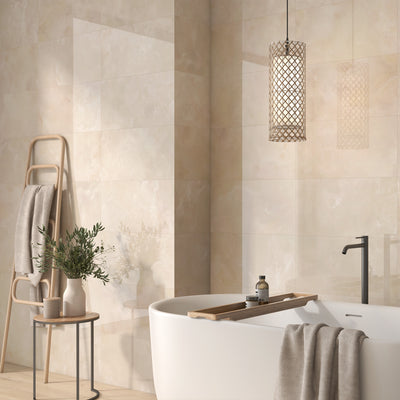 Aura Ivory Gloss Tile