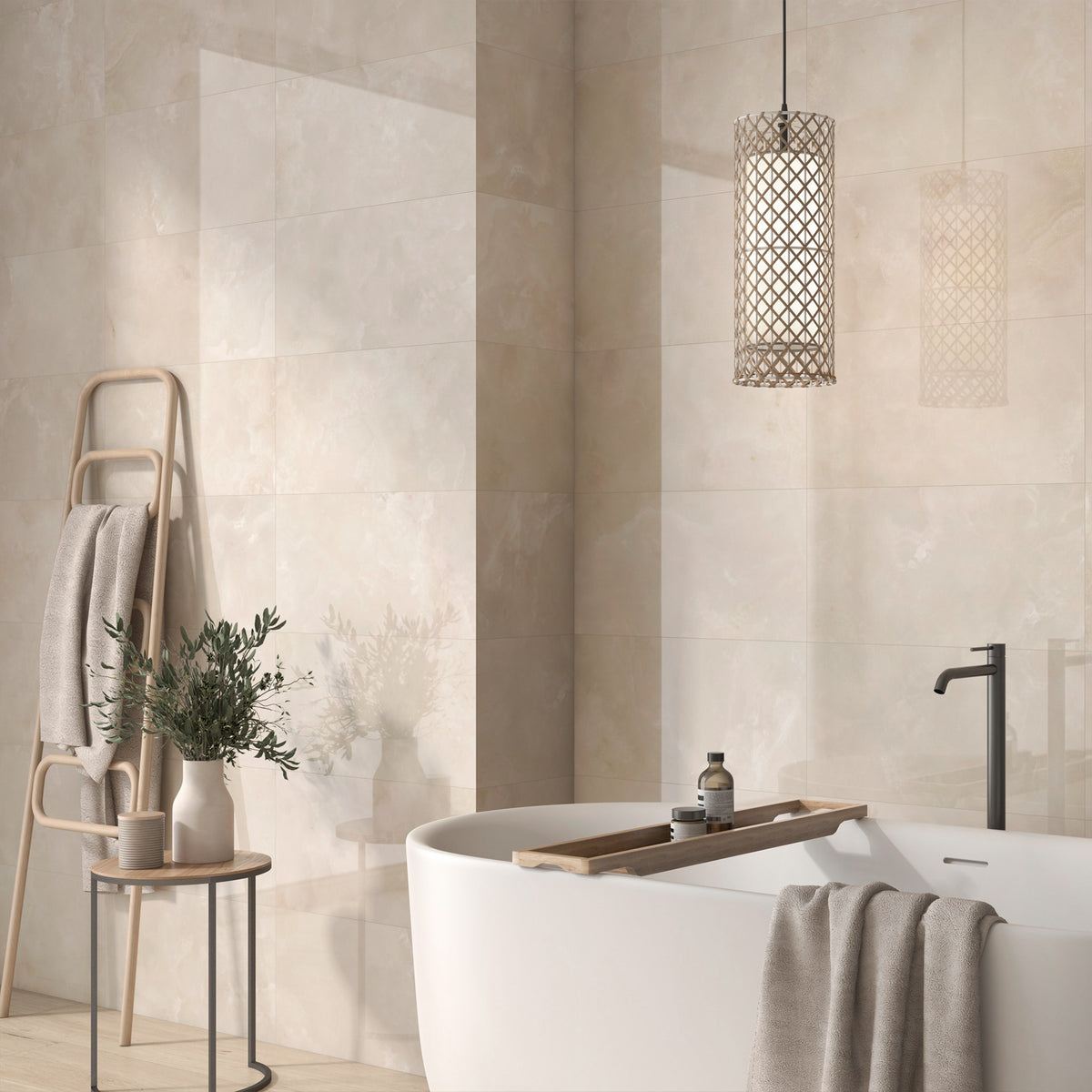 Aura Ivory Gloss Tile