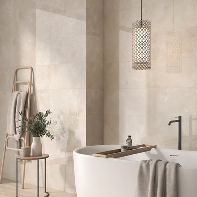 Aura Ivory Gloss Tile
