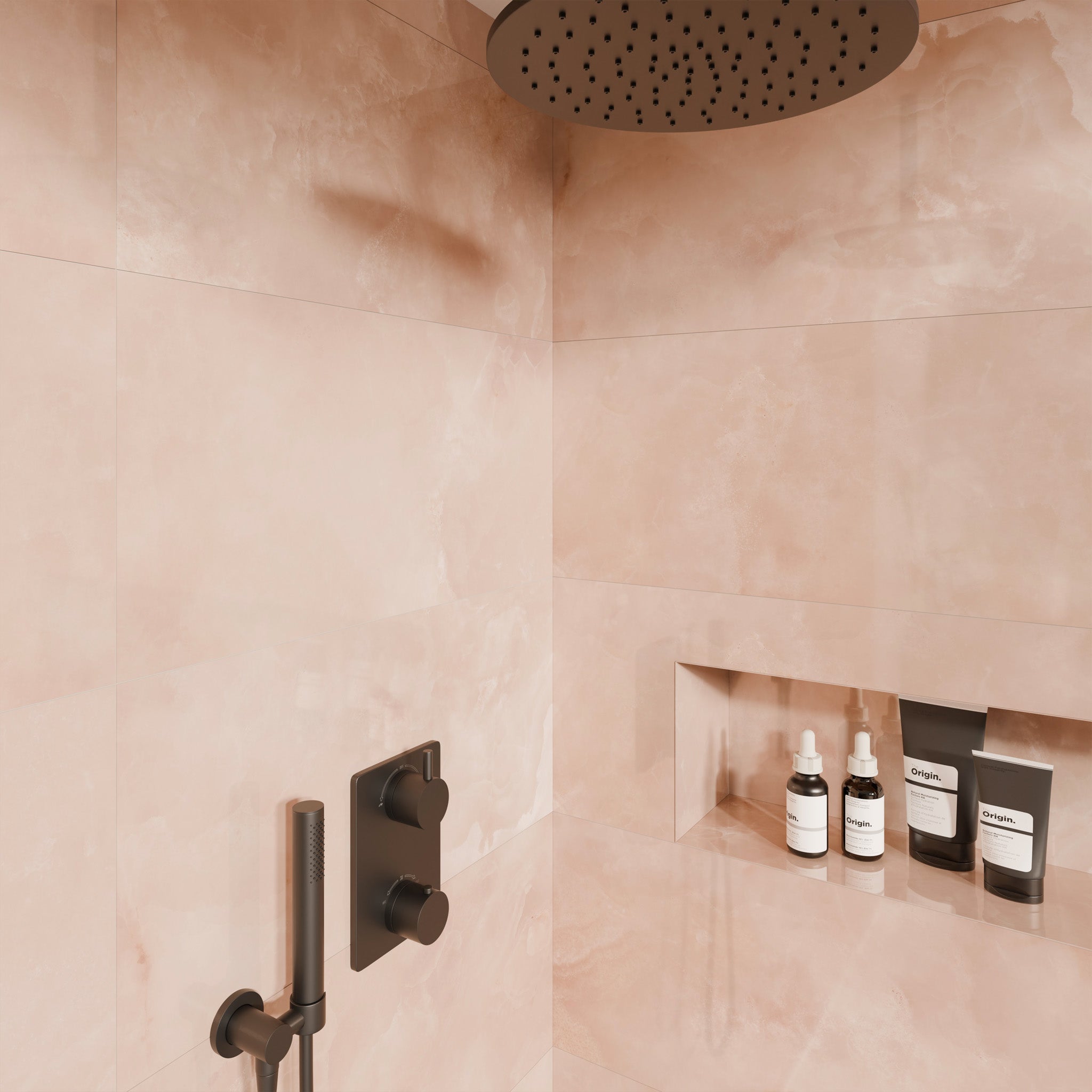 Aura Rose Gloss Tile