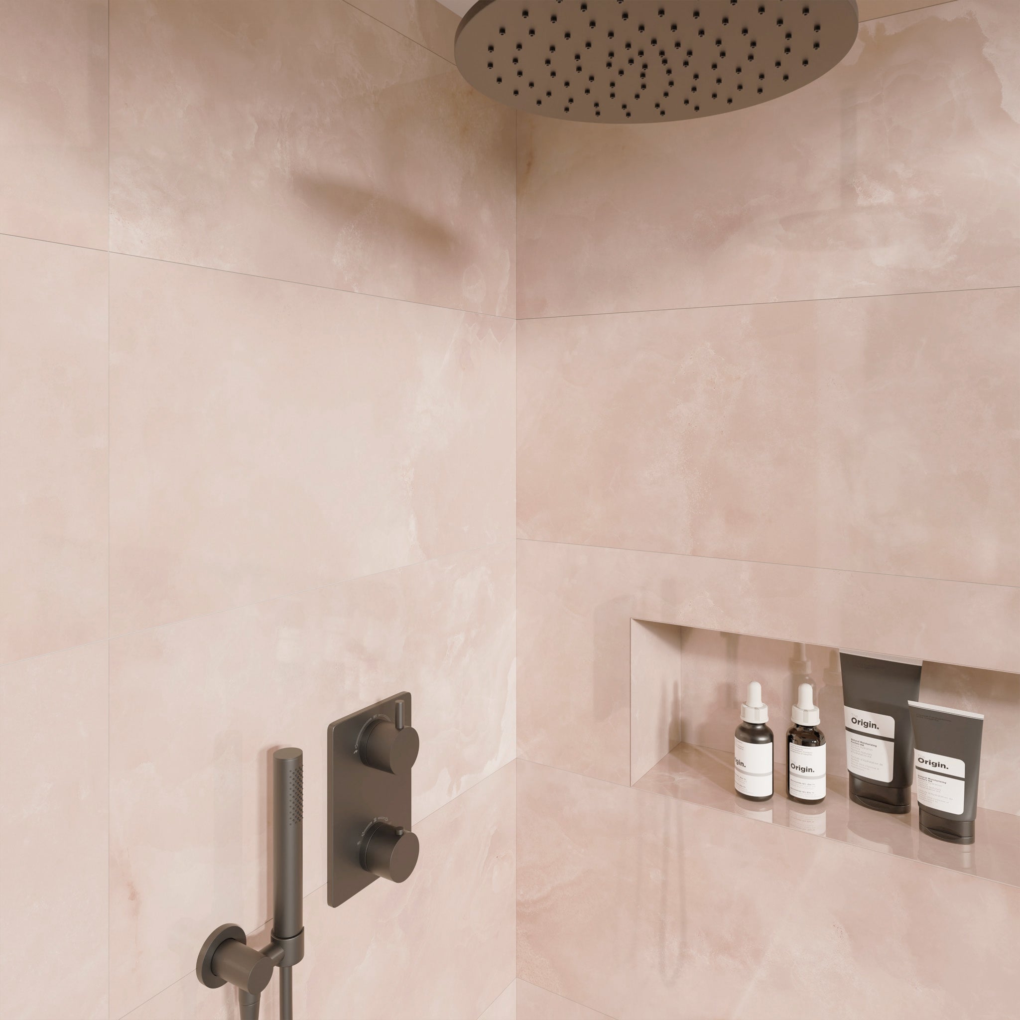 Aura Rose Gloss Tile