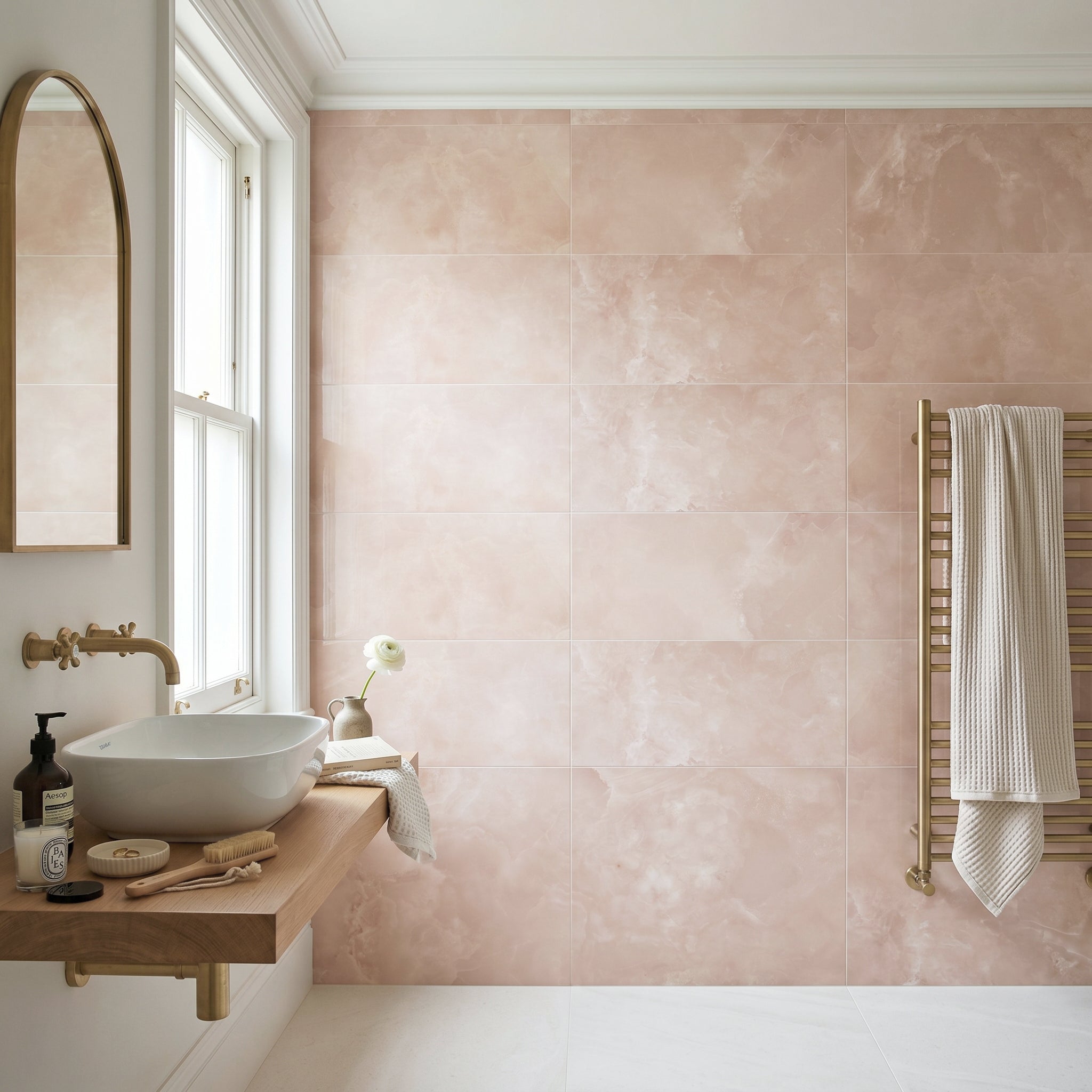 Aura Rose Gloss Tile