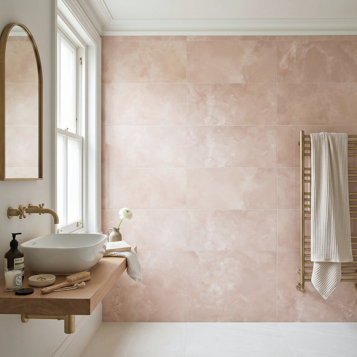 Aura Rose Gloss Tile