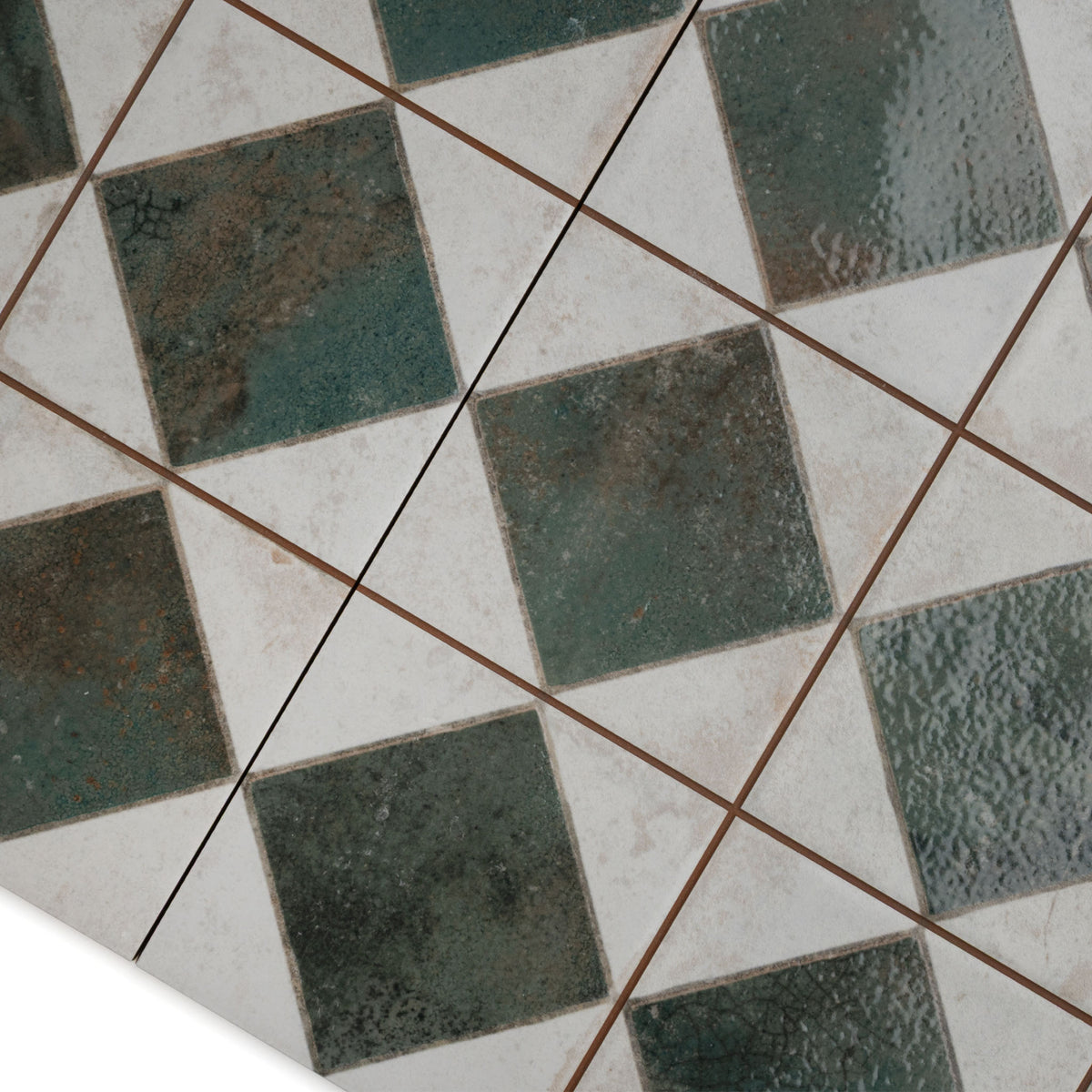 Auberge Green Patterned Tile