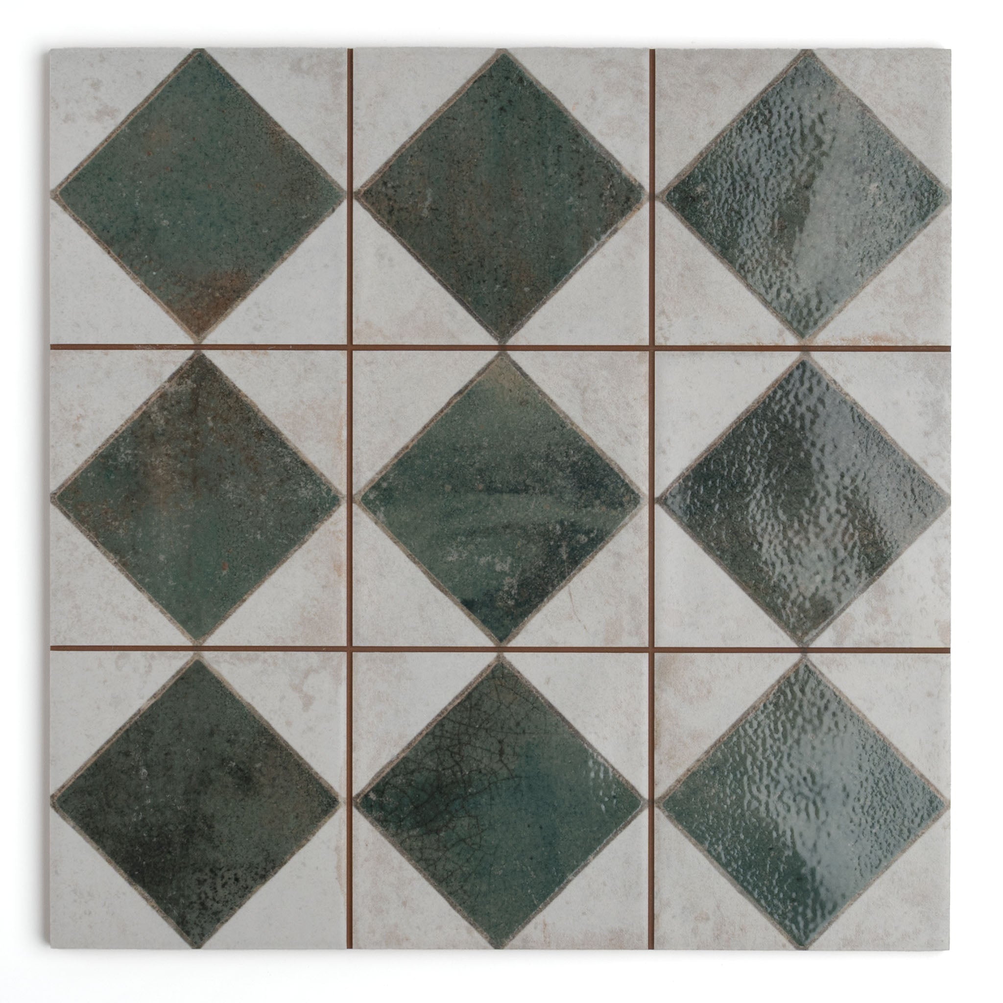 Auberge Green Patterned Tile
