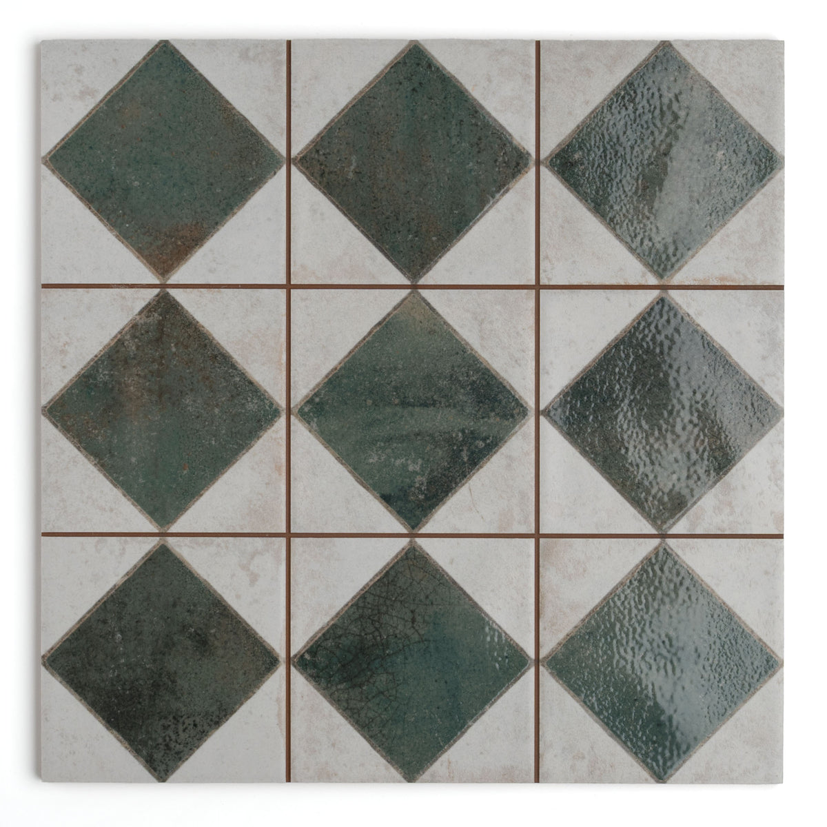 Auberge Green Patterned Tile