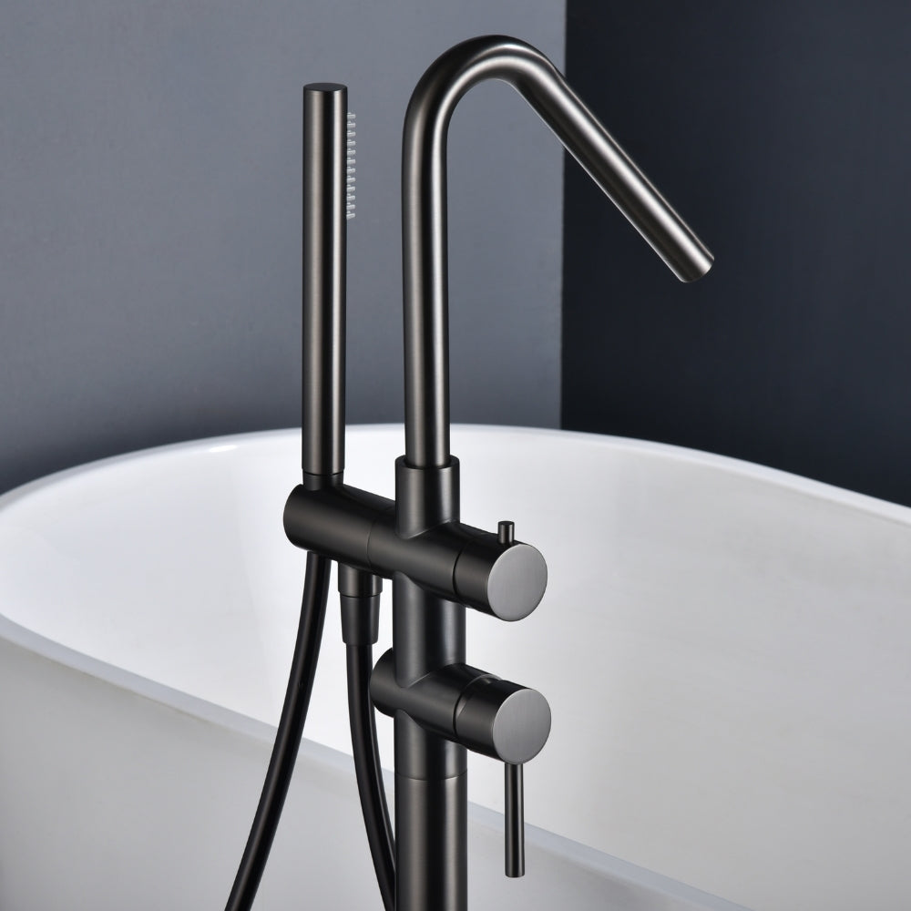Purity Freestanding Bath Filler With Handshower