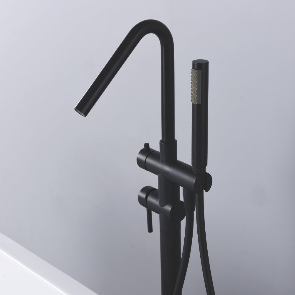 Purity Freestanding Bath Filler With Handshower