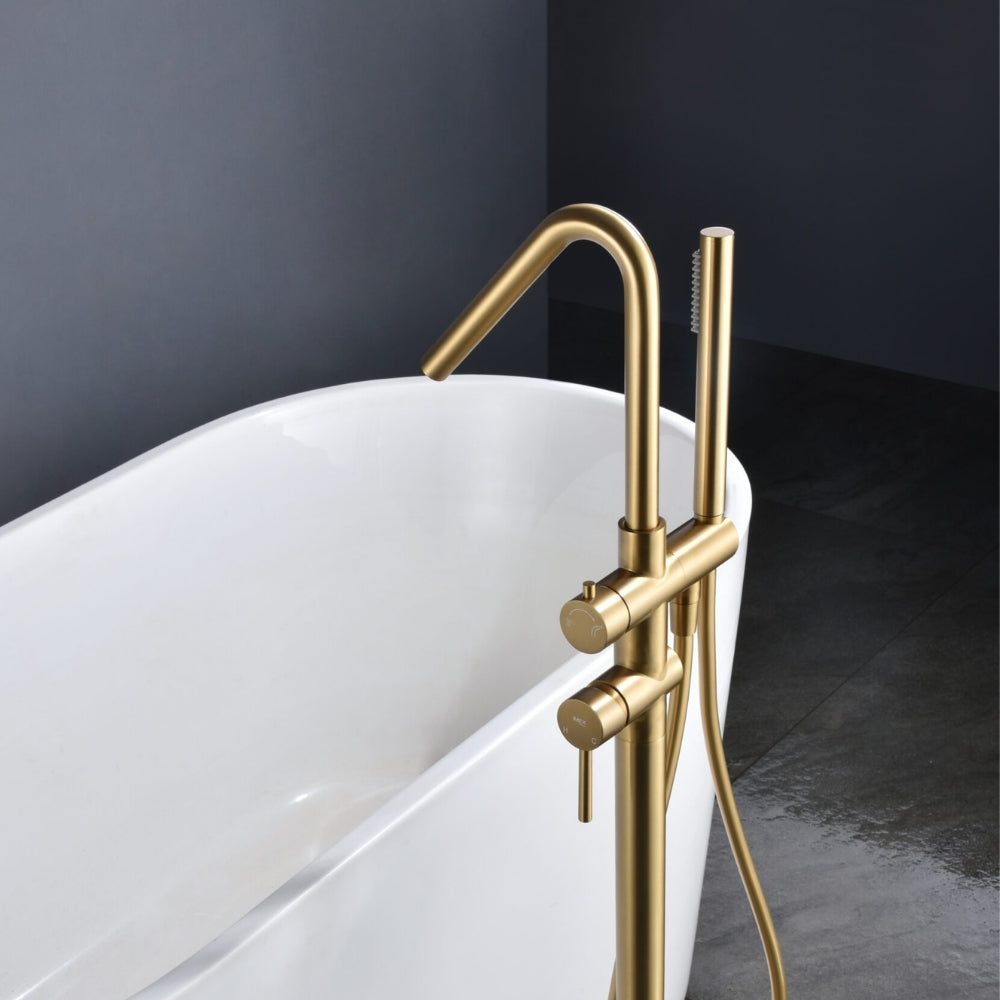 Purity Freestanding Bath Filler With Handshower