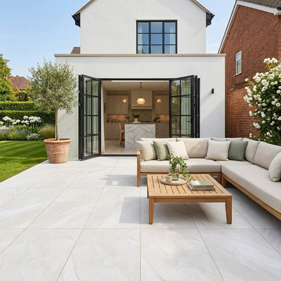 Burlington White 2CM Outdoor Tile